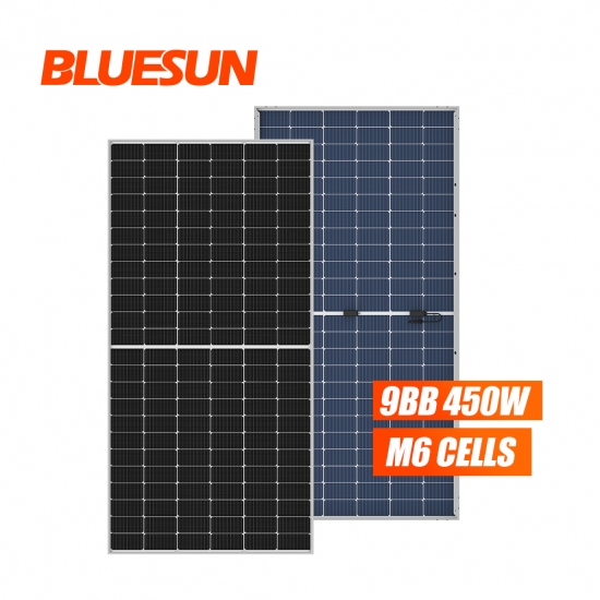 Bluesun Solar Half Cell Bifacial Perc 450W Solar Panel