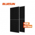 Bluesun MBB Tech 405w Half Cell Monofacial Glass 405watt Solar Panel Monocrystalline Solar Module