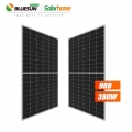 Bluesun 166mm Bifacial PV Module 380watt 380 wp 380w Half Cell Mono PV Solar Panel