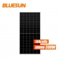 Bluesun Hot Sale Half Cell  Solar Panel 390W  Solar Panel 144 Cells solar panel