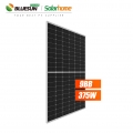 Bluesun high efficient 166*166mm cell half cell monocrystalline 375 w 375watt 380w solar panel