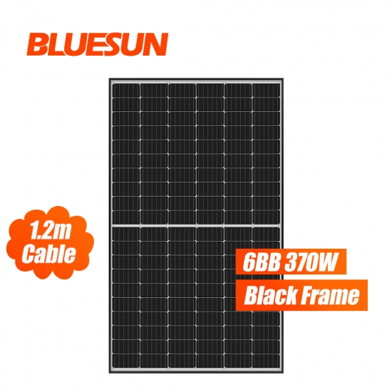 Bluesun M6 Wafer 6BB 370W Half Cell Solar Panel