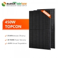 Bluesun Topcon All Black 450W Solar Panel For Home Commercial Use