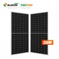 Bluesun Solar Production 330 Watt 330W Solar Panel Half Cell 330W Photovoltaic Price