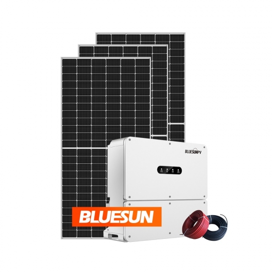 Bluesun Solar 20KW 30KW 40KW 50KW Solar Energy System 40KW Power Solar System PV Panel 40000W