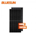 Bluesun 590W N Type Topcon Bifacial Solar Panel For Home Commercial Use