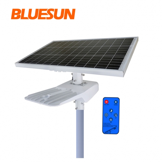 Bluesun High Efficiency 50W 60W 80W 100Watt Solar Energy Light IP66 Solar Street Light