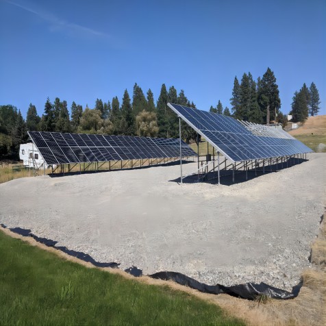 BLUESUN 550W BIFACIAL SOLAR PANEL INSTALLED IN America