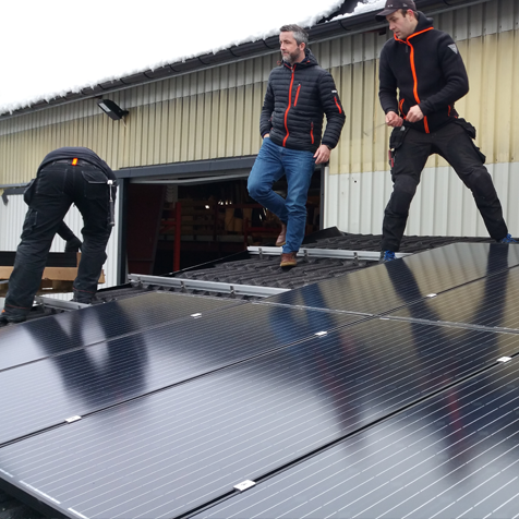 3.6kw grid tie solar system in Norway 