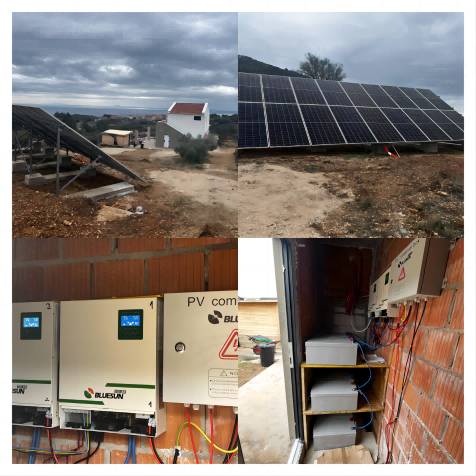 Bluesun 10kw off grid solar system in Croatia