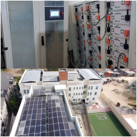 Bluesun 150kw hybrid solar system in Nigeria