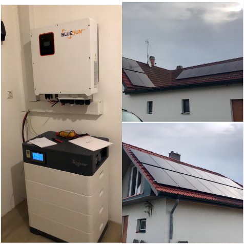 Bluesun 12kw energy storage solar system in Hungary