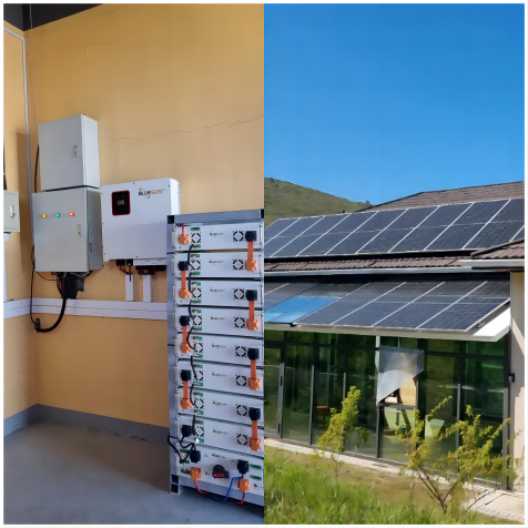 BLUESUN 10KW HYBRID SOLAR SYSTEM IN Mongolia