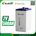 Bluesun Gel Battery 2V 500AH Electronic Solar Batteries For Home Solar System